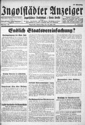 Ingolstädter Anzeiger Donnerstag 20. Juni 1929