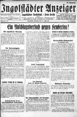 Ingolstädter Anzeiger Montag 15. Juli 1929