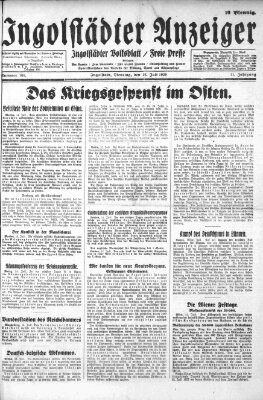 Ingolstädter Anzeiger Dienstag 16. Juli 1929