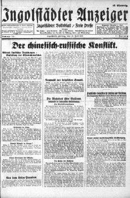 Ingolstädter Anzeiger Freitag 19. Juli 1929