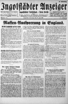 Ingolstädter Anzeiger Dienstag 30. Juli 1929