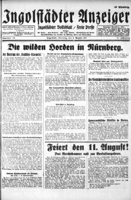 Ingolstädter Anzeiger Dienstag 6. August 1929