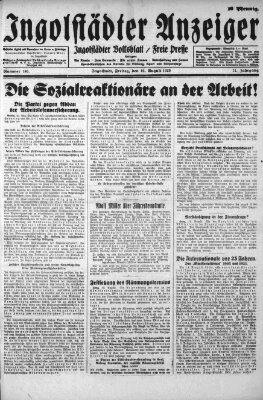 Ingolstädter Anzeiger Freitag 16. August 1929