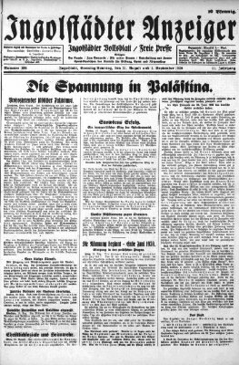 Ingolstädter Anzeiger Samstag 31. August 1929