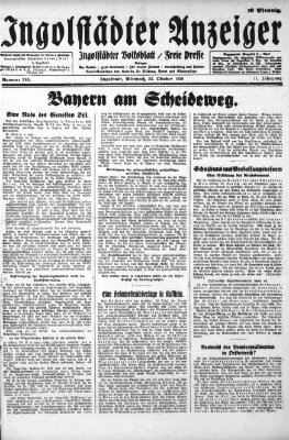 Ingolstädter Anzeiger Mittwoch 23. Oktober 1929