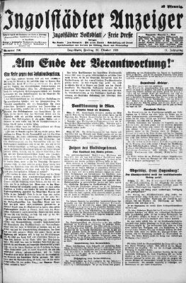 Ingolstädter Anzeiger Freitag 25. Oktober 1929