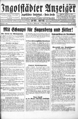 Ingolstädter Anzeiger Mittwoch 6. November 1929