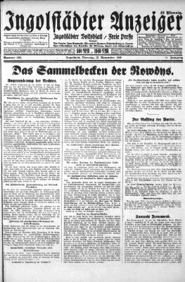 Ingolstädter Anzeiger Dienstag 12. November 1929