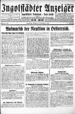 Ingolstädter Anzeiger Montag 18. November 1929