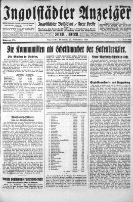 Ingolstädter Anzeiger Mittwoch 27. November 1929