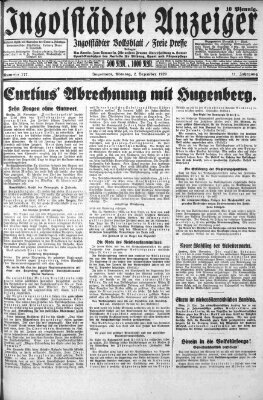 Ingolstädter Anzeiger Montag 2. Dezember 1929