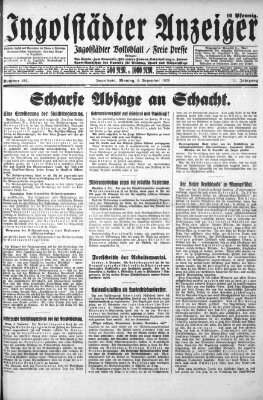 Ingolstädter Anzeiger Montag 9. Dezember 1929