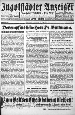 Ingolstädter Anzeiger Donnerstag 19. Dezember 1929