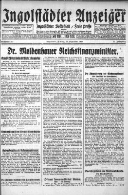 Ingolstädter Anzeiger Freitag 27. Dezember 1929