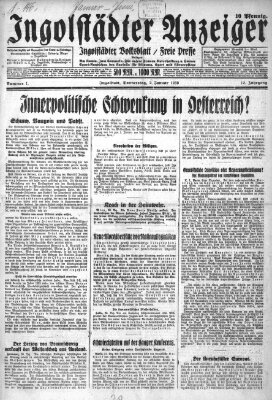 Ingolstädter Anzeiger Donnerstag 2. Januar 1930