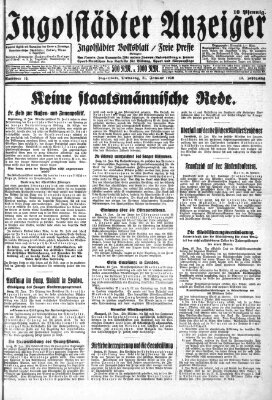 Ingolstädter Anzeiger Tuesday 21. January 1930