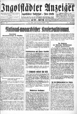 Ingolstädter Anzeiger Freitag 24. Januar 1930