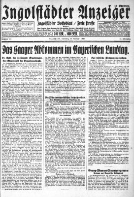 Ingolstädter Anzeiger Dienstag 11. Februar 1930