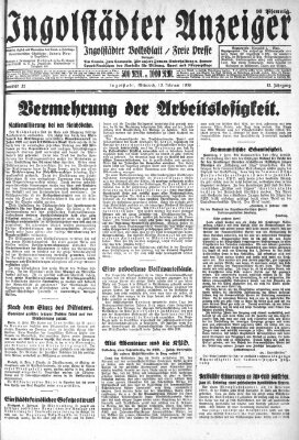 Ingolstädter Anzeiger Mittwoch 12. Februar 1930