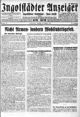 Ingolstädter Anzeiger Tuesday 18. February 1930