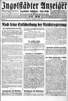 Ingolstädter Anzeiger Mittwoch 5. März 1930