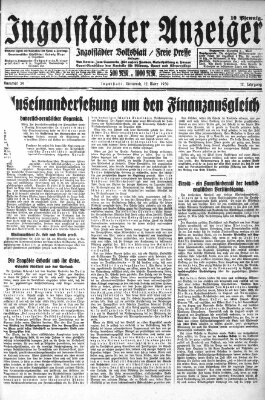 Ingolstädter Anzeiger Mittwoch 12. März 1930