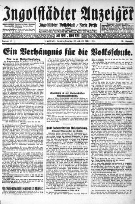 Ingolstädter Anzeiger Samstag 22. März 1930