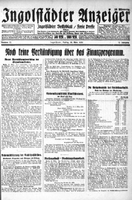 Ingolstädter Anzeiger Freitag 28. März 1930