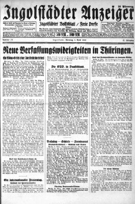 Ingolstädter Anzeiger Dienstag 1. April 1930