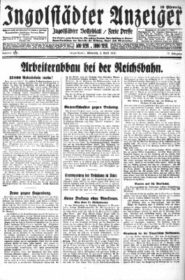 Ingolstädter Anzeiger Mittwoch 9. April 1930