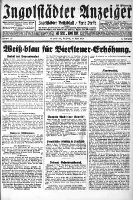 Ingolstädter Anzeiger Mittwoch 16. April 1930