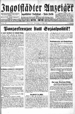 Ingolstädter Anzeiger Donnerstag 17. April 1930