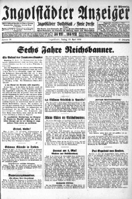 Ingolstädter Anzeiger Freitag 25. April 1930