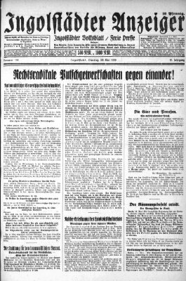 Ingolstädter Anzeiger Dienstag 20. Mai 1930