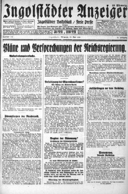 Ingolstädter Anzeiger Mittwoch 21. Mai 1930