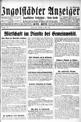 Ingolstädter Anzeiger Montag 26. Mai 1930