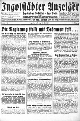 Ingolstädter Anzeiger Freitag 30. Mai 1930