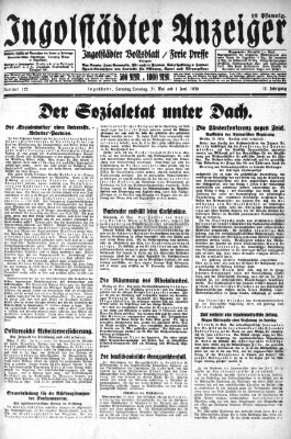 Ingolstädter Anzeiger Samstag 31. Mai 1930