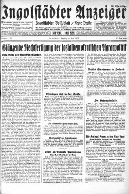 Ingolstädter Anzeiger Freitag 6. Juni 1930