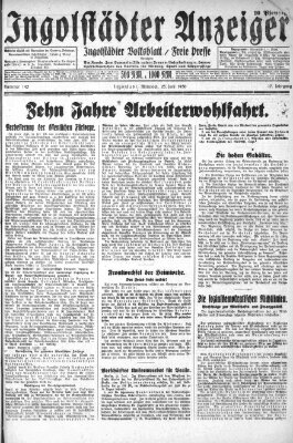 Ingolstädter Anzeiger Mittwoch 25. Juni 1930