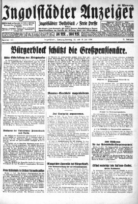 Ingolstädter Anzeiger Sonntag 13. Juli 1930