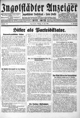 Ingolstädter Anzeiger Montag 14. Juli 1930