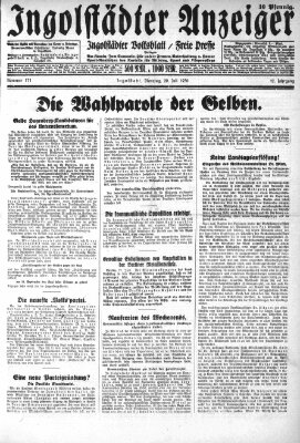 Ingolstädter Anzeiger Dienstag 29. Juli 1930