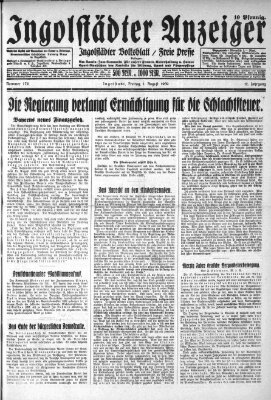 Ingolstädter Anzeiger Freitag 1. August 1930