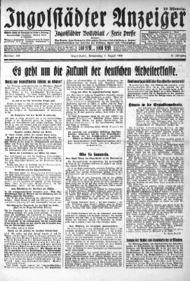 Ingolstädter Anzeiger Donnerstag 7. August 1930