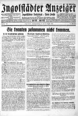 Ingolstädter Anzeiger Samstag 9. August 1930