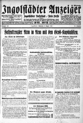 Ingolstädter Anzeiger Mittwoch 13. August 1930