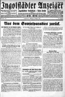 Ingolstädter Anzeiger Montag 25. August 1930