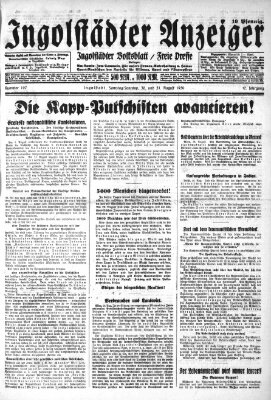 Ingolstädter Anzeiger Samstag 30. August 1930