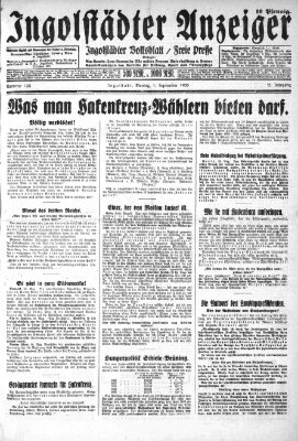 Ingolstädter Anzeiger Montag 1. September 1930